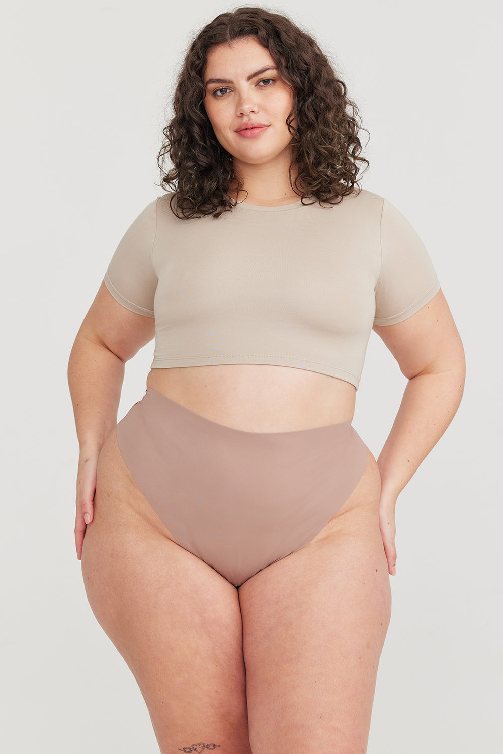 NO VPL HIGH WAISTED THONG 3 PACK - MOCHA – TALA