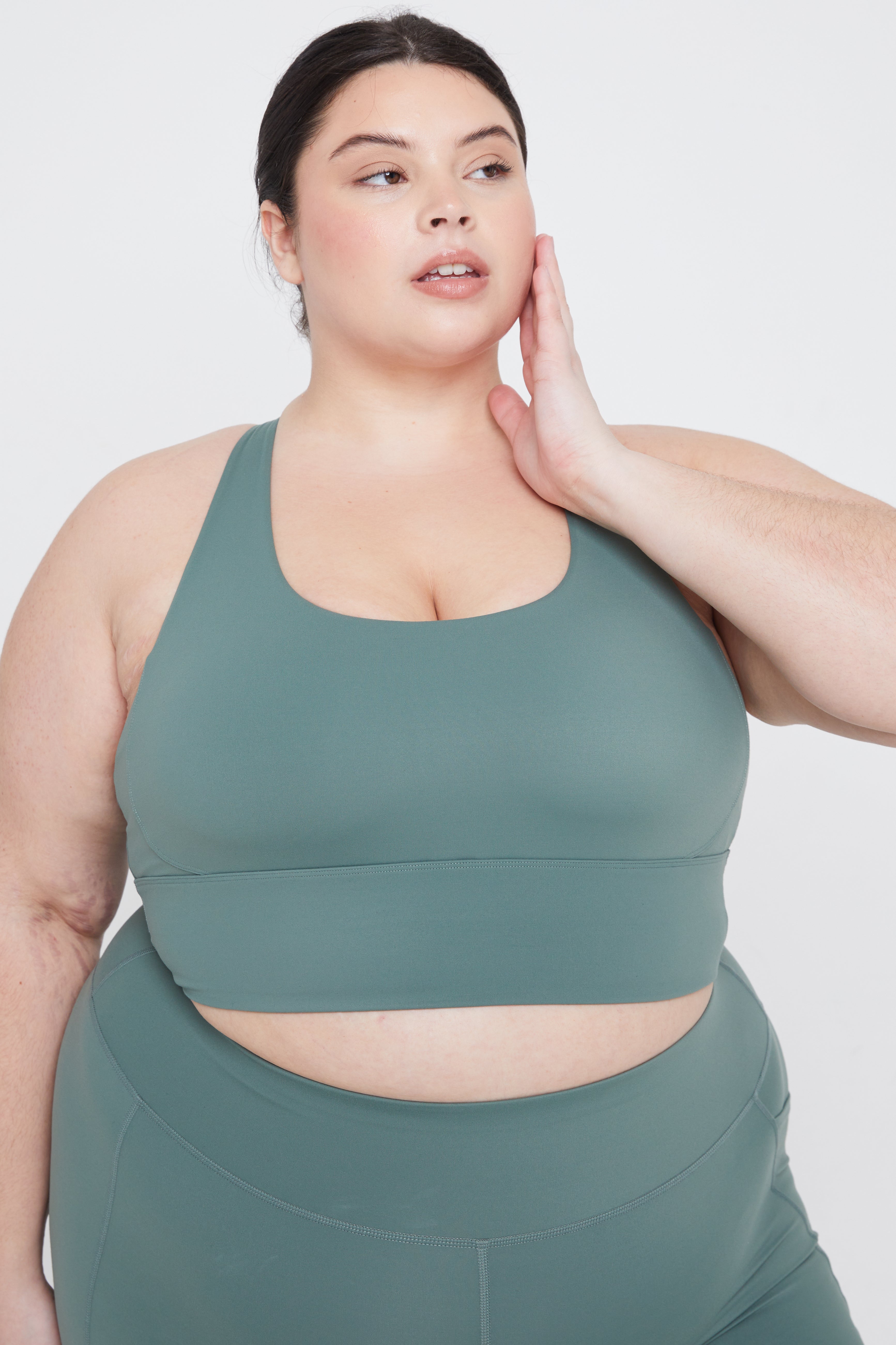 SKINLUXE TANK SPORTS BRA - LEAF GREEN – TALA