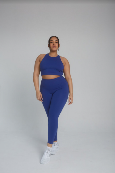 SKINLUXE HIGH NECK BRA - COBALT BLUE