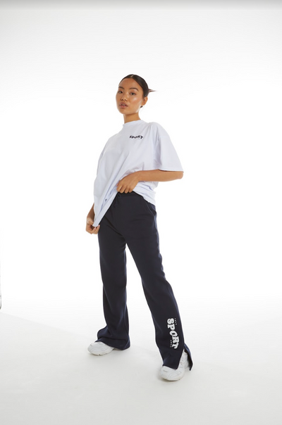 SPORTS CLUB STRAIGHT LEG JOGGER - NAVY