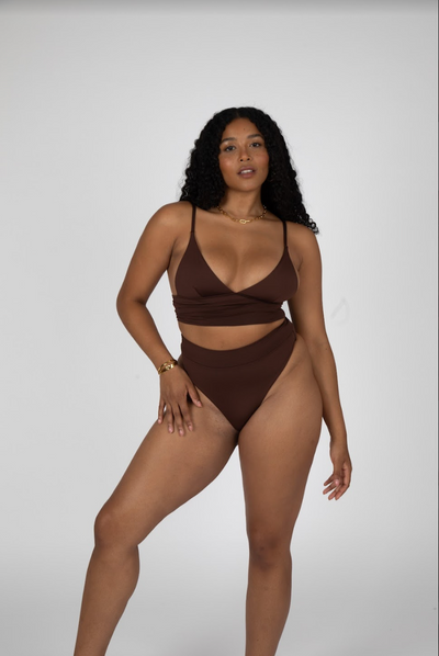 SEYCHELLES CHEEKY BIKINI BOTTOM - COCOA BROWN