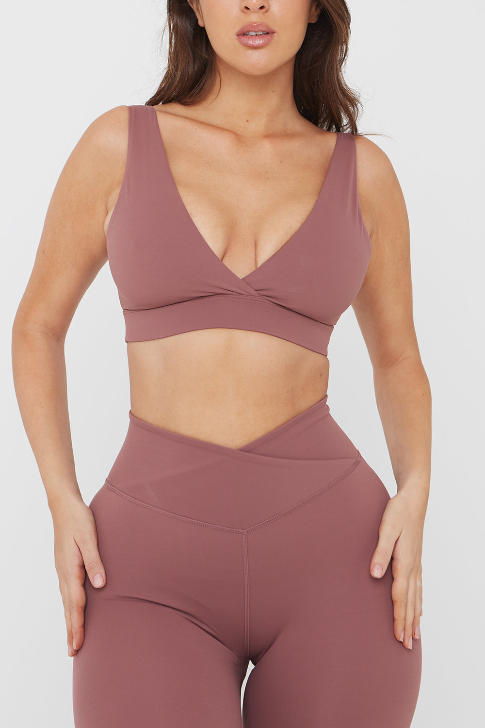 TALA Solasta medium support sports bra in rose - exclusive to ASOS
