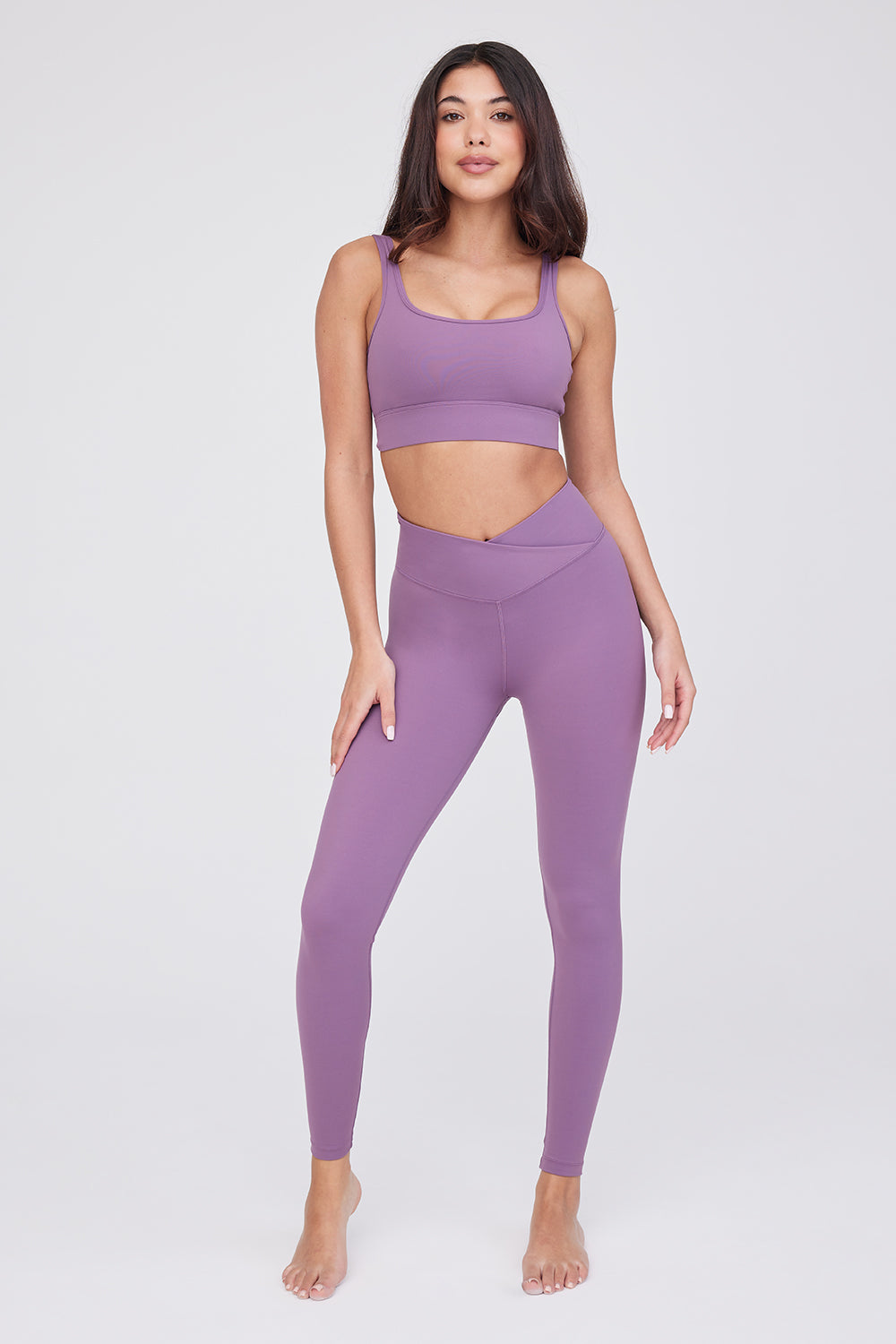 DayFlex Wrap High Waisted Leggings - Orchid