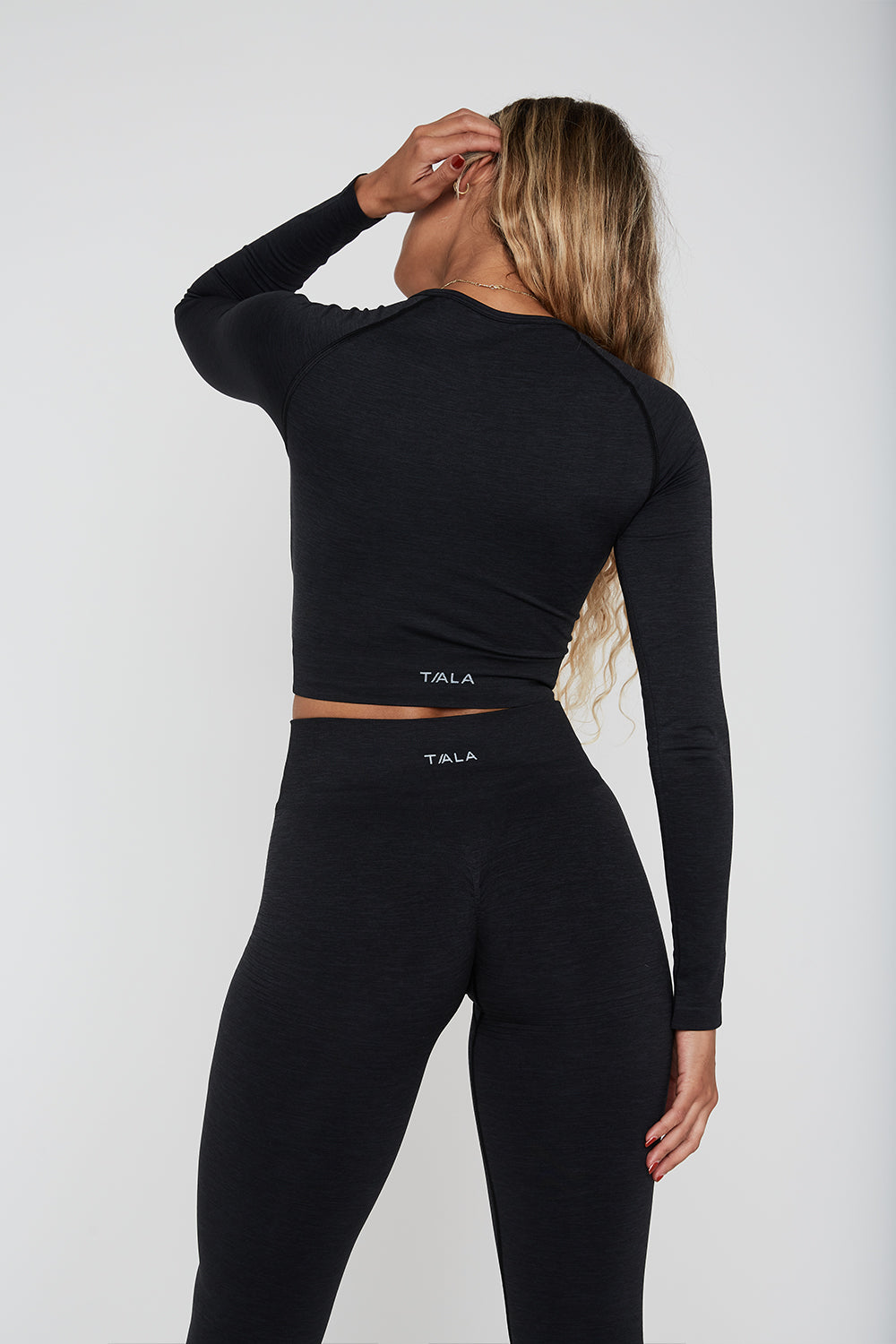 T-shirt Gymshark Pause Strappy Back Crop Longsleeve Femme